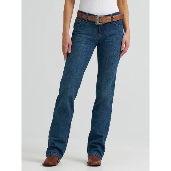Wrangler Jeans Straight Leg Ultimate Riding Q-Baby WRQ20DD Blue Women's W34X28L - Picture 2 of 16